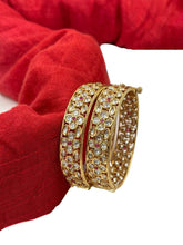 Ishita Flower Design Polki Kada Pink Bangles For Women